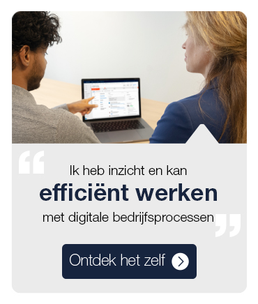 Ik heb inzicht en kan efficiënt werken met digitale bedrijfsprocessen