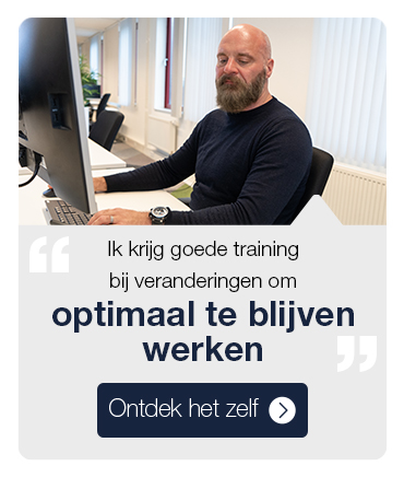 Ik krijg goede training bij veranderingen om optimaal te blijven werken