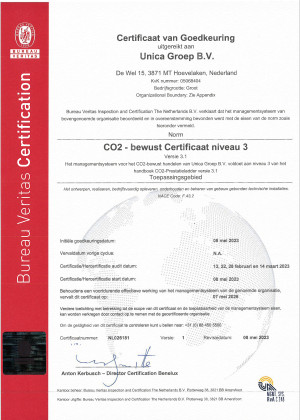 NL026181 CO2 Prestatieladder Certificaat Unica Groep B.V. thumbnail