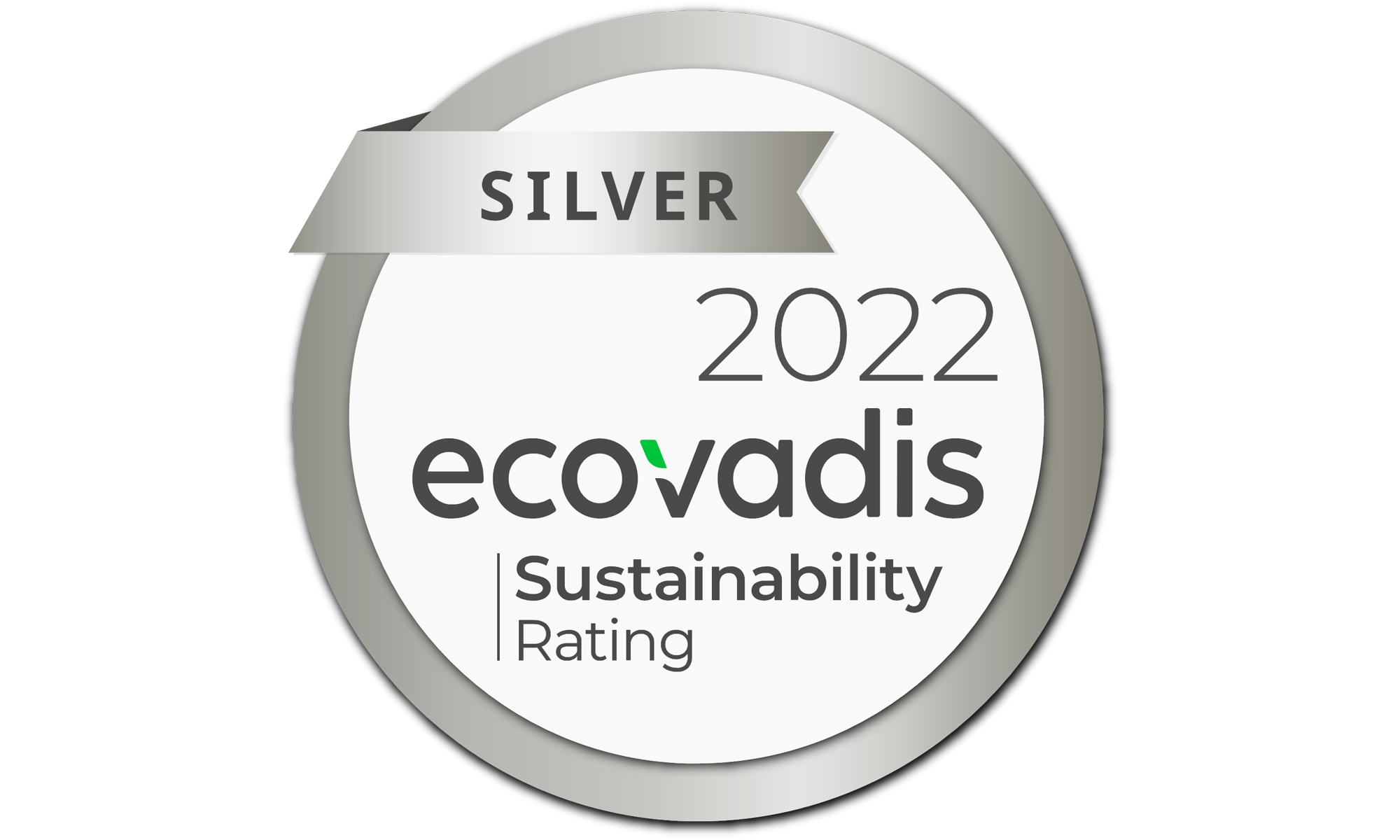 EcoVadis zilver 2022 medaille